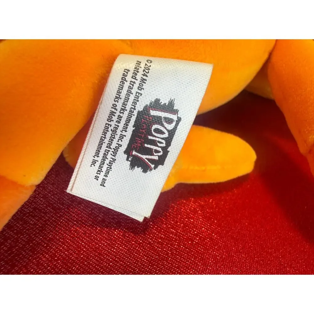 Poppy Playtime PhatMojo DogDay 8in Plush Stuffed Animal Toy Orange Black Eyes